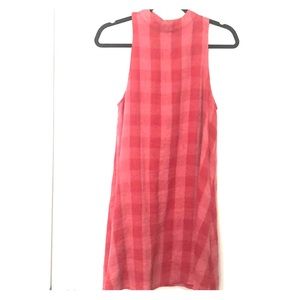 Checkered print dress